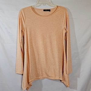 Apt 9 long sleeve asymetrical  hem top
